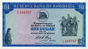 Rhodesia, 1 Dollar, P30i