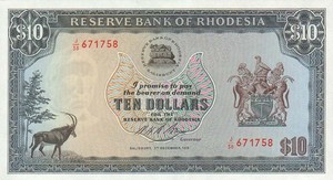 Rhodesia, 10 Dollar, P33i