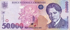 Romania, 50,000 Leu, P109a