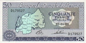 Rwanda, 50 Franc, P7a