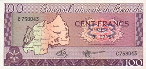 Rwanda, 100 Franc, P8a