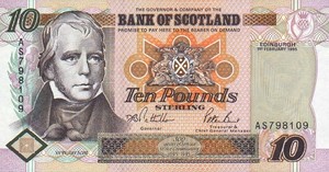 Scotland, 10 Pound, P120a