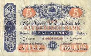 Scotland, 5 Pound, P186