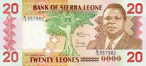 Sierra Leone, 20 Leone, P16