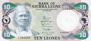 Sierra Leone, 10 Leone, P8c