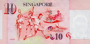 Singapore, 10 Dollar, P40
