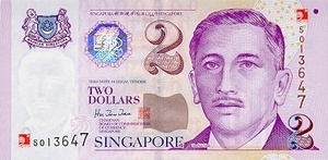 Singapore, 2 Dollar, P45