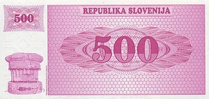 Slovenia, 500 Tolarjev, P8s1