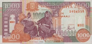 Somalia, 1,000 Shilling, P37b