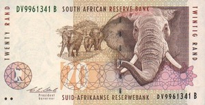 South Africa, 20 Rand, P124a