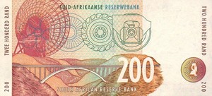 South Africa, 200 Rand, P127a