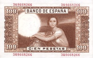 Spain, 100 Peseta, P145a
