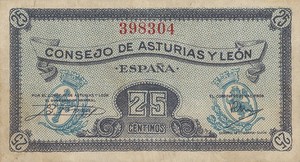 Spain, 25 Centimos, S601