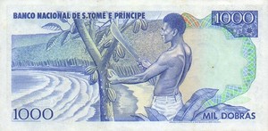 São Tomé and Príncipe (Saint Thomas and Prince), 1,000 Dobra, P59