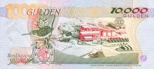 Suriname, 10,000 Gulden, P145