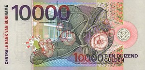 Suriname, 10,000 Gulden, P153