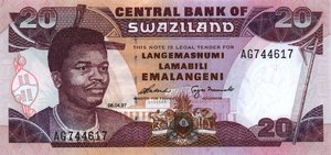 Swaziland, 20 Lilangeni, P25b