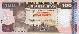 Swaziland, 100 Lilangeni, P32a