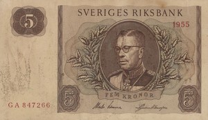 Sweden, 5 Krone, P42b