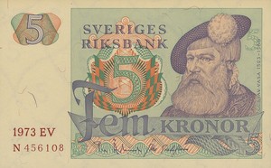 Sweden, 5 Krona, P51c v2
