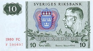 Sweden, 10 Krona, P52e v1