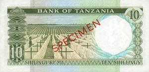Tanzania, 10 Shilling, P2s