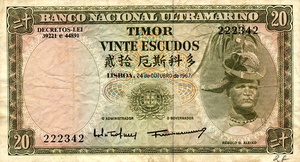 Timor, 20 Escudo, P26a Sign.2