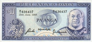 Tonga, 10 PaAnga, P22c