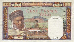 Tunisia, 100 Franc, P13b