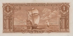 Uruguay, 1 Peso, P35b Sign.2