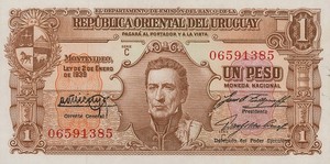 Uruguay, 1 Peso, P35b Sign.2