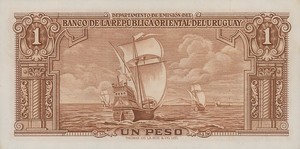 Uruguay, 1 Peso, P35b Sign.1