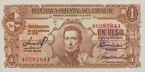 Uruguay, 1 Peso, P35b Sign.1