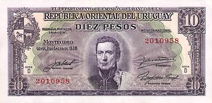 Uruguay, 10 Peso, P37d