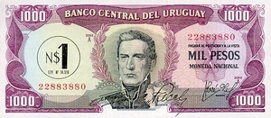 Uruguay, 1 New Peso, P55