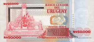 Uruguay, 50,000 New Peso, P70b