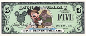 Fantasy, 5 Disney Dollar, 