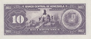 Venezuela, 10 Bolivar, P61c