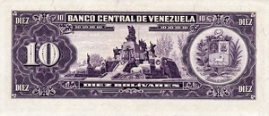 Venezuela, 10 Bolivar, P62