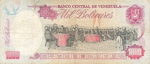 Venezuela, 1,000 Bolivar, P76b