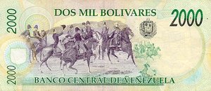 Venezuela, 2,000 Bolivar, P77a