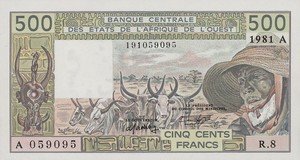 West African States, 500 Franc, P106Ac