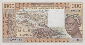 West African States, 1,000 Franc, P207Bi
