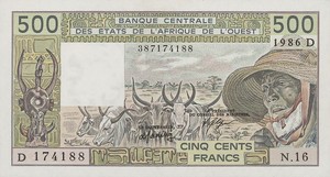 West African States, 500 Franc, P405Df