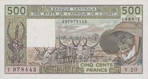 West African States, 500 Franc, P806Tk