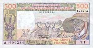 West African States, 1,000 Franc, P105Aa