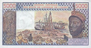 West African States, 5,000 Franc, P108Ai