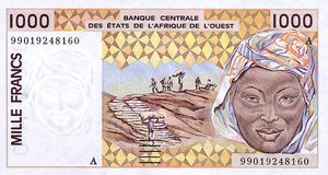 West African States, 1,000 Franc, P111Ai