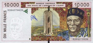 West African States, 10,000 Franc, P214Ba