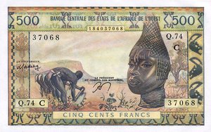 West African States, 500 Franc, P302Cn
